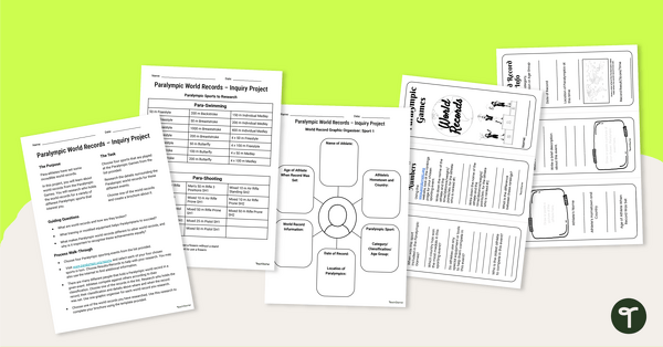 Go to Paralympic World Records – Inquiry-Based Project teaching resource