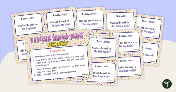 Go to I Have, Who Has? Verb Card Game teaching resource