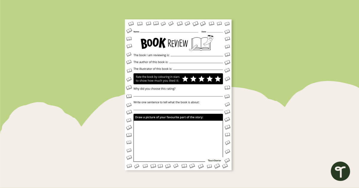 Book Review Template teaching resource