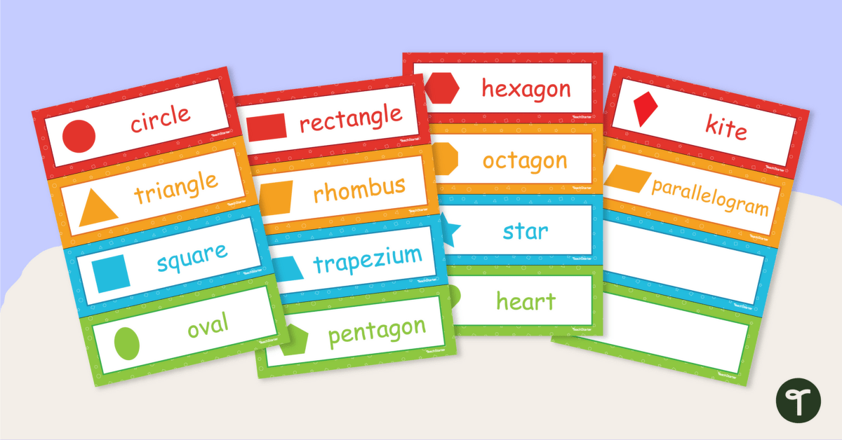 2D Shapes Flashcards teaching-resource