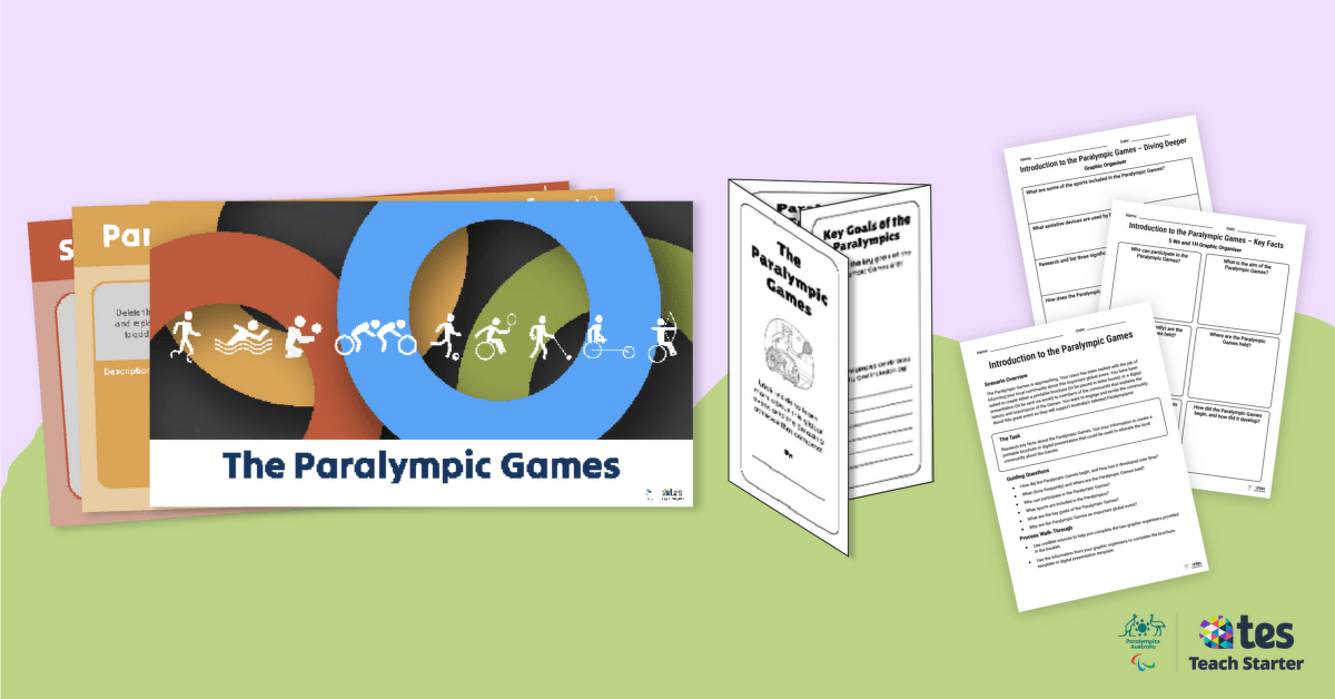 Introduction to the Paralympic Games - Inquiry-Based Project teaching resource