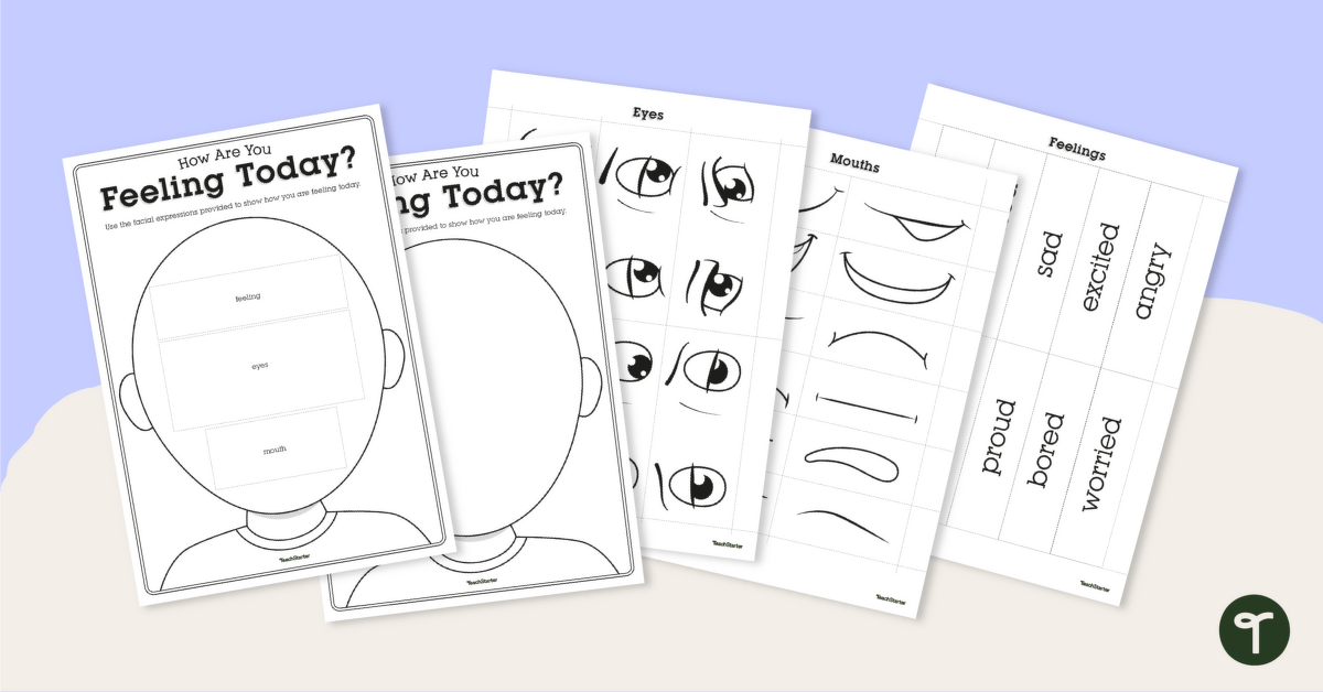 Emotional Awareness Face Template teaching resource