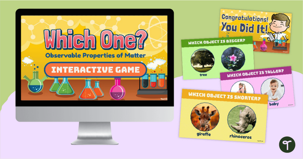 Image of Observable Properties of Matter - Interactive Game