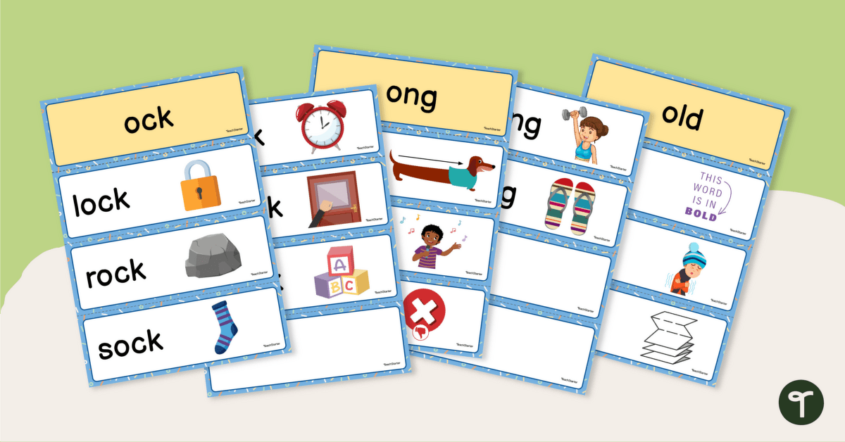 Word Families Sorting Activity – Short O teaching-resource