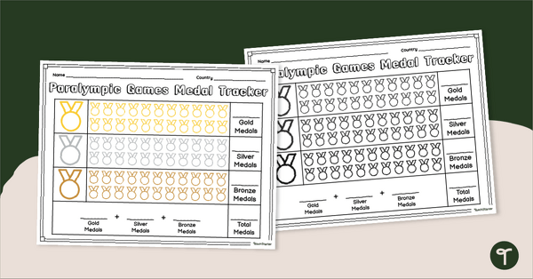 Go to Paralympic Medal Tracking Template teaching resource