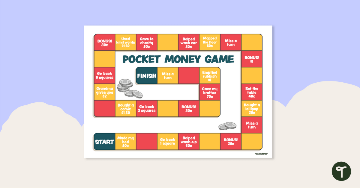 Pocket Money Board Game teaching resource