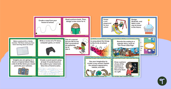 Go to Fast Finisher Task Cards (Lower Primary) teaching resource