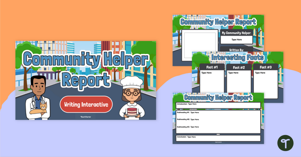 Image of Community Helper – Digital Report Writing Activity