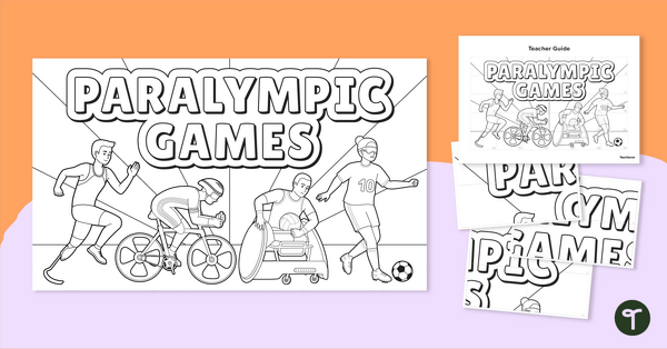 Go to Paralympic Games Collaborative Colouring Sheet teaching resource