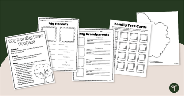 Go to All About My Family - Family Tree Project teaching resource