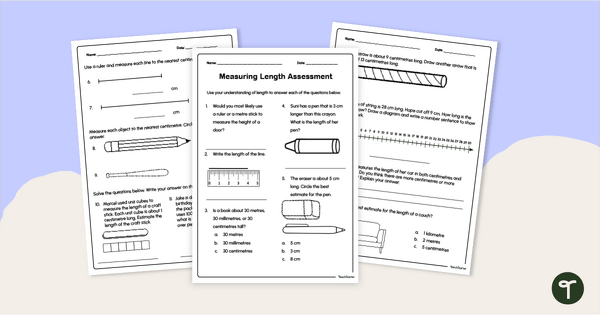 Go to Year 3 Measurement Test - Measuring Length teaching resource