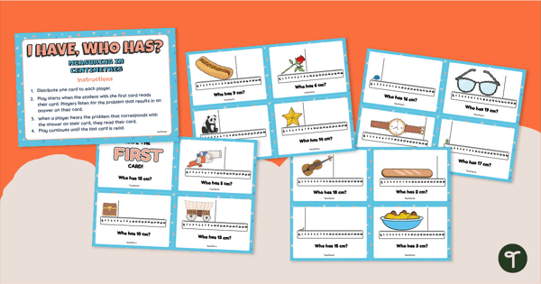 Go to I Have, Who Has? – Measuring With a Centimetre Ruler teaching resource