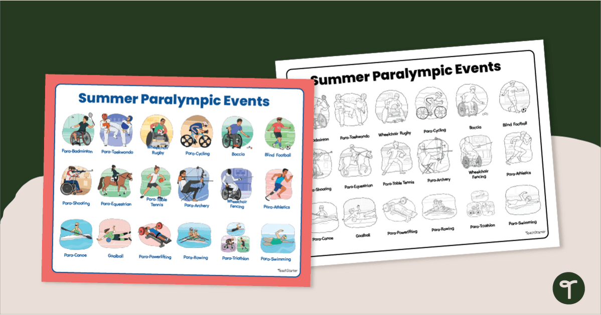 Paralympic Games Vocabulary Mats teaching resource