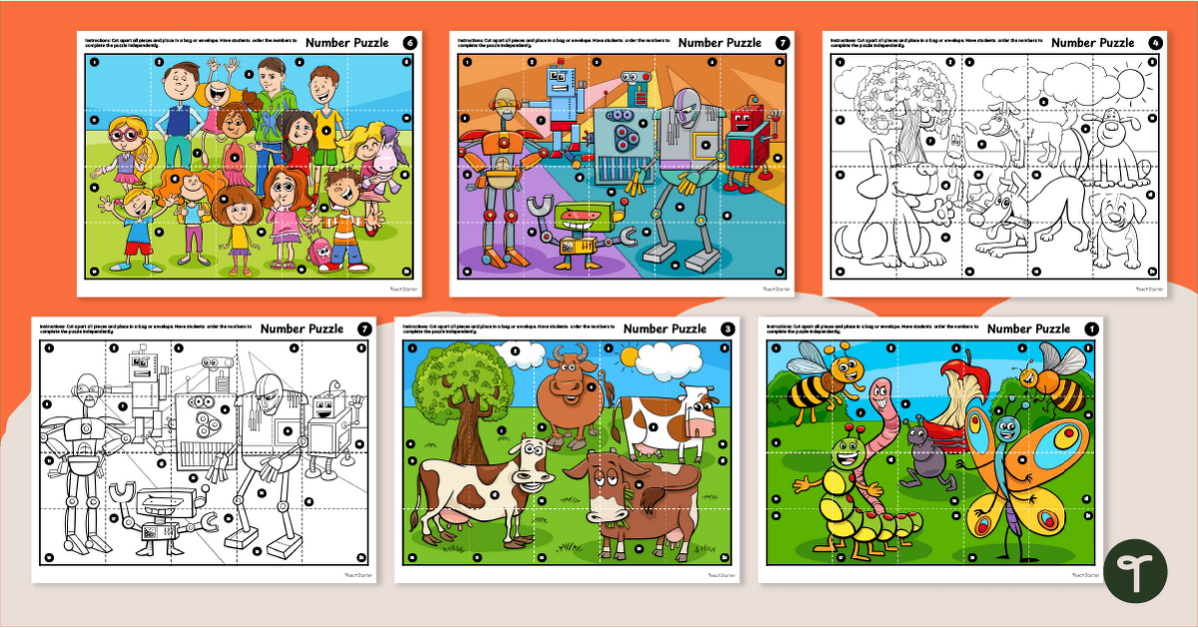 Numbers 1–20 - Puzzle Pack teaching resource