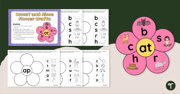 Go to Onset and Rime Flower Craft Pack teaching resource