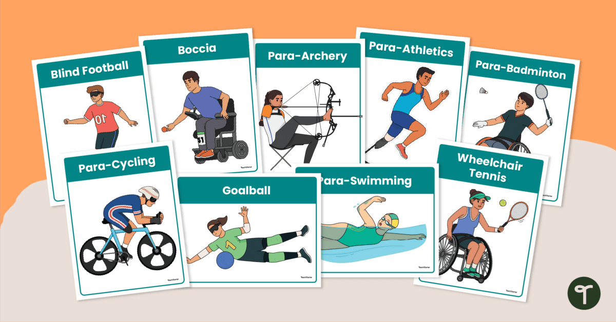 Illustrated Paralympic Sport Posters teaching resource