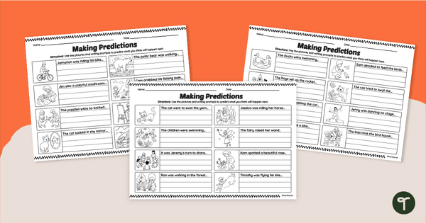 Go to Making Predictions with Pictures - Worksheets teaching resource