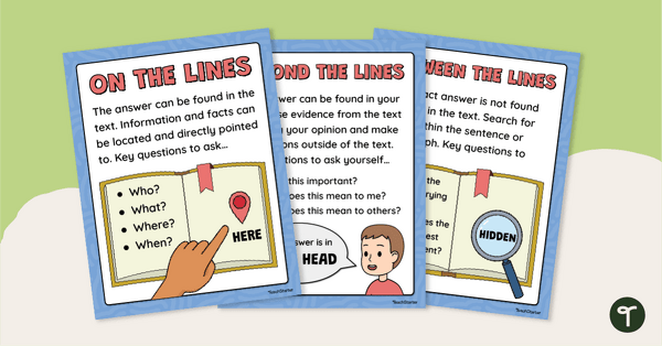 Go to Three Levels of Reading Posters teaching resource