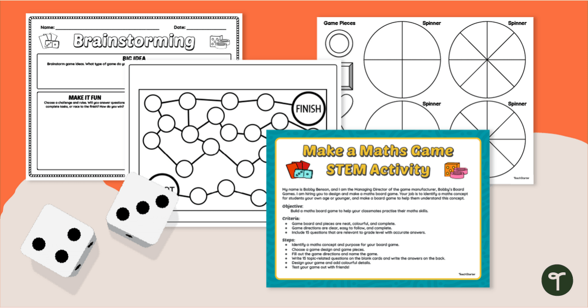 Build a Board Game – Maths STEM Project teaching resource