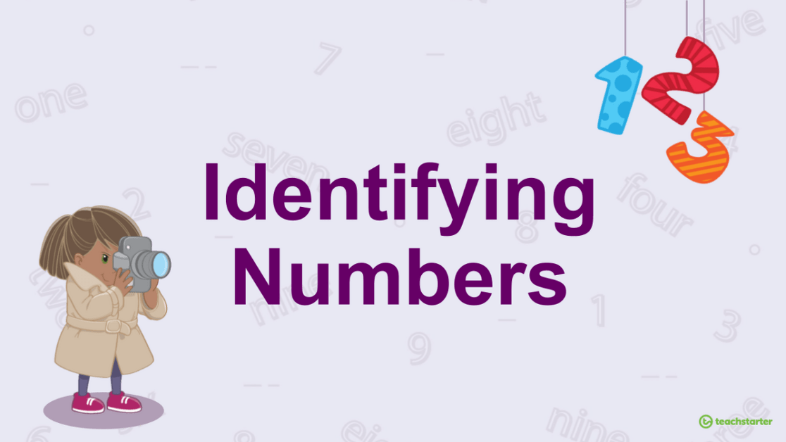 Identifying Numbers Teaching Slides teaching resource