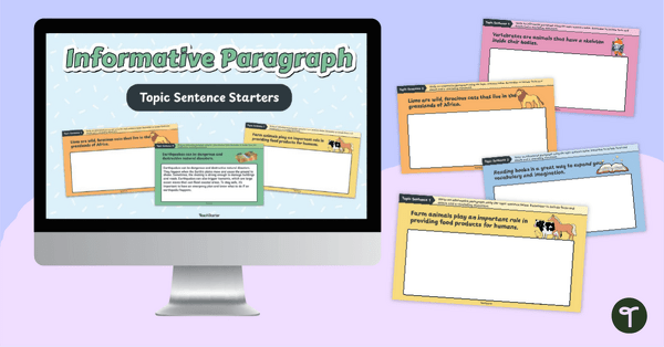 Go to Digital Informative Paragraph Writing Prompts teaching resource