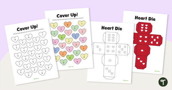 Go to Cover Up! — Subitising Numbers Game teaching resource