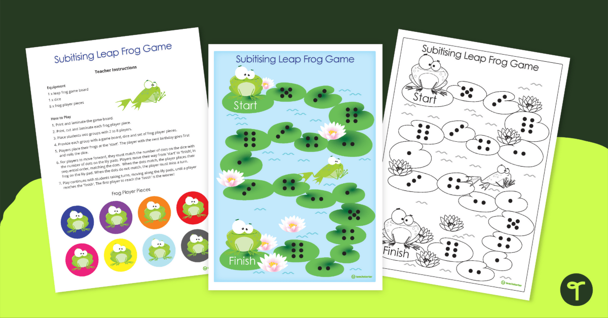 Subitising Games — Leapfrog! teaching resource