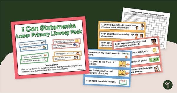 Go to 'I Can' Statement Cards - Primary Literacy Display teaching resource