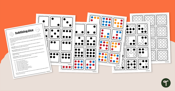 Image of Subitizing Dice - Numbers 1 to 9