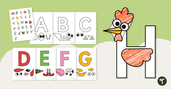 Go to Alphabet Craft Printable Templates teaching resource