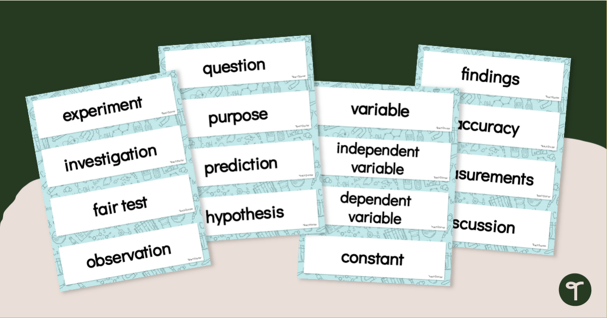 Scientific Method Word Wall Vocabulary teaching resource