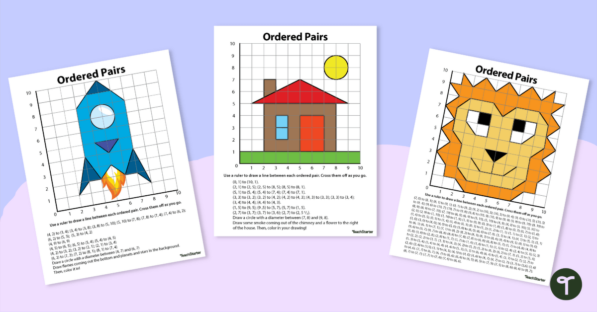 Ordered Pair Picture Pack teaching resource