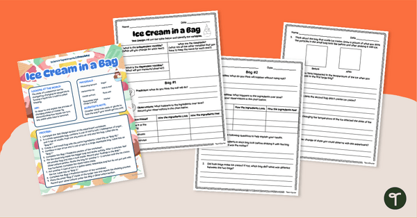 Go to Ice Cream in a Bag – Removing Heat Experiment teaching resource