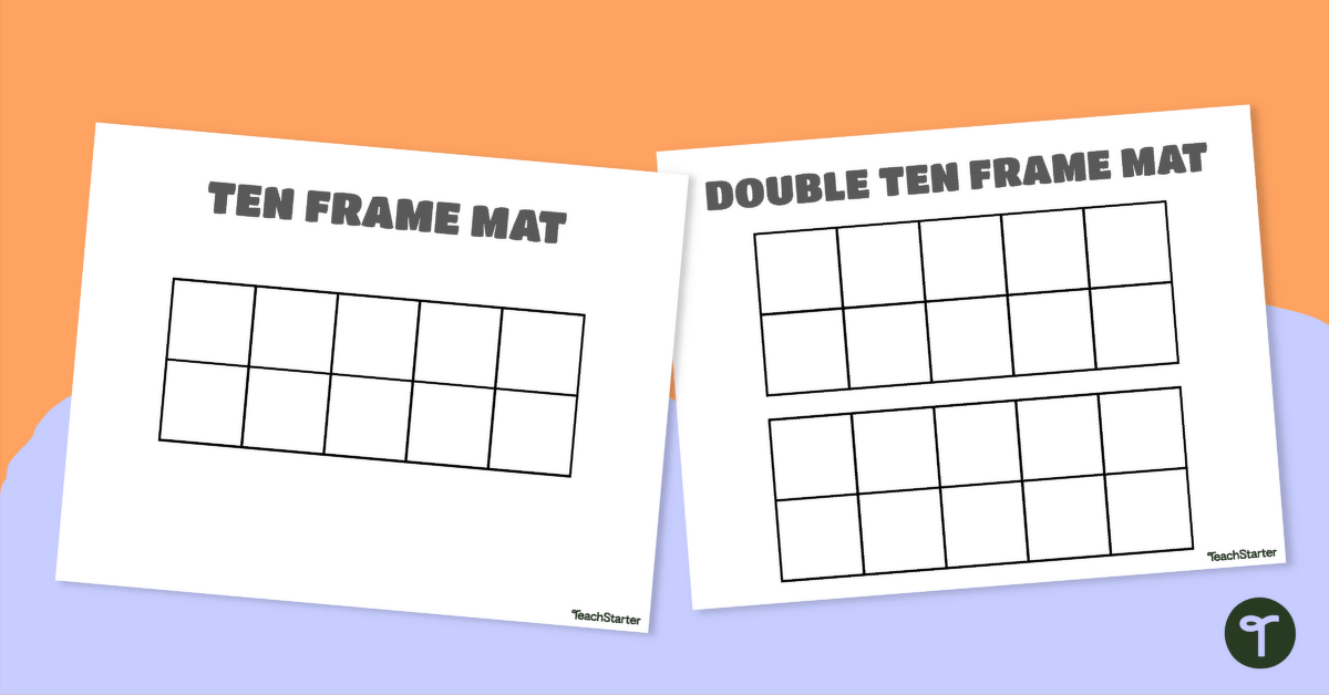 Printable Ten Frames (Single and Double) teaching resource