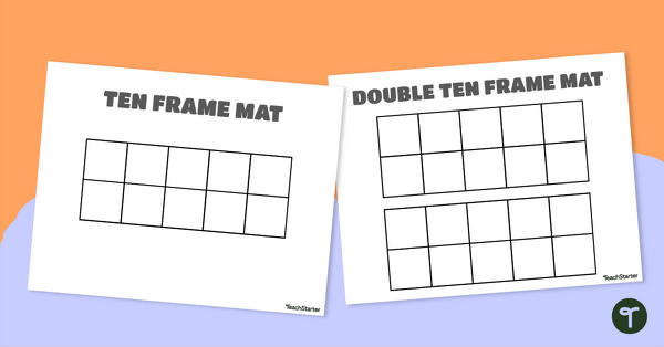 Go to Printable Ten Frames (Single and Double) teaching resource