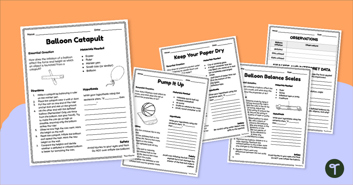 Does Air Have Mass? Matter Science Experiments teaching resource