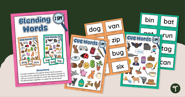 Image of I Spy Blending Phonemes Activity