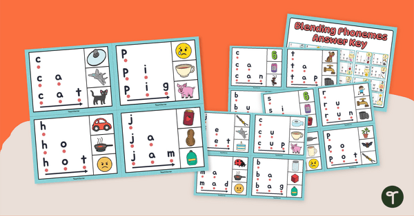 Go to Blending Phonemes Clip Cards teaching resource