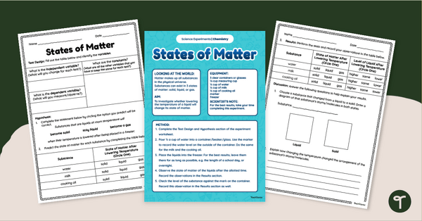 Go to Matter Experiment – Will All Liquids Freeze? teaching resource