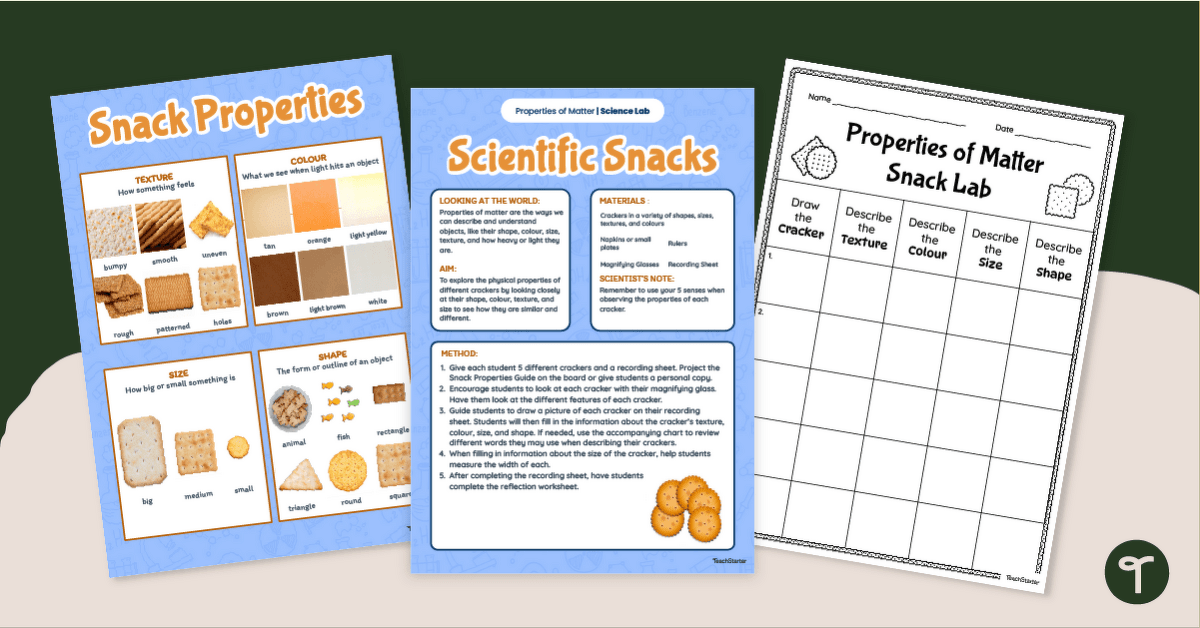 Observing Matter – Edible Science Experiment teaching resource