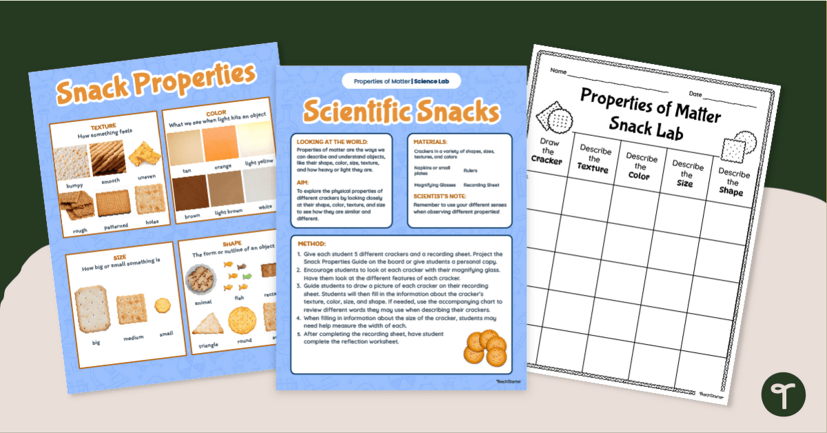 Observing Matter – Edible Science Experiment teaching resource