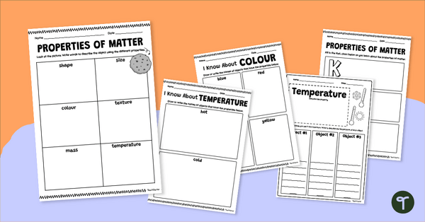 Go to Properties of Matter Graphic Organiser Pack teaching resource