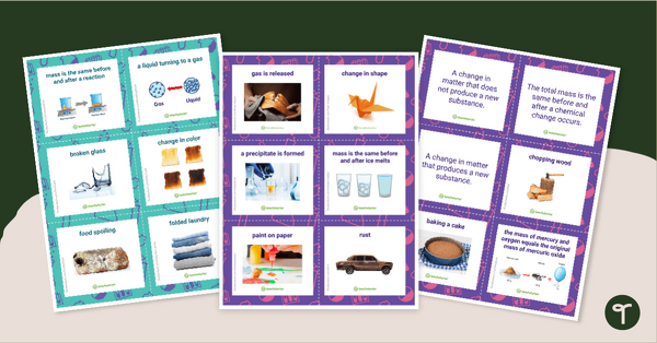 Physical and Chemical Changes - Sorting Activity teaching resource