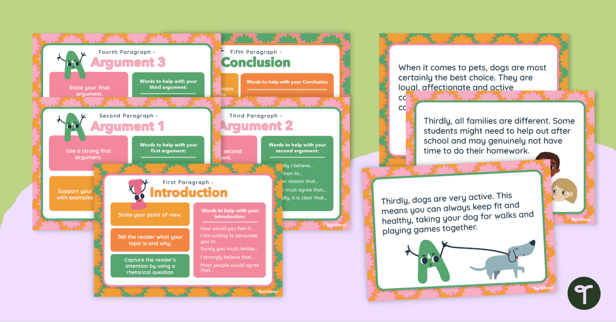 Persuasive Text Structure Posters teaching resource