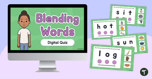 Image of Blending Words Digital Quiz