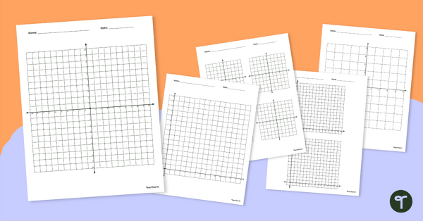 Go to Coordinate Plane Printable Templates teaching resource