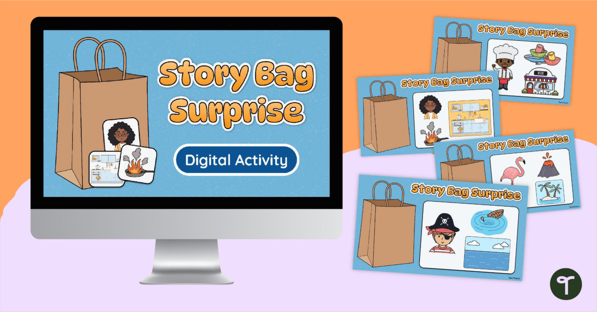 Story Bag Surprise - Story Elements Digital Activity teaching resource