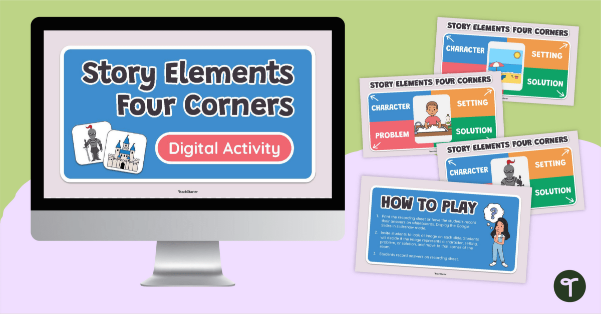 Story Elements Four Corners teaching resource