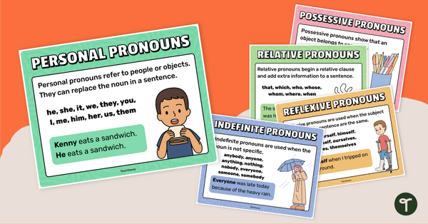 Go to Pronouns Poster Pack teaching resource