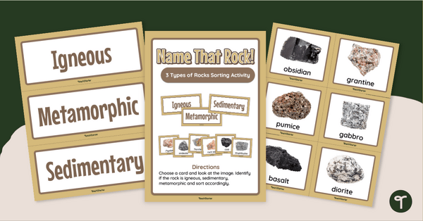 Go to 'Name That Rock' - Rock Classification Activity teaching resource